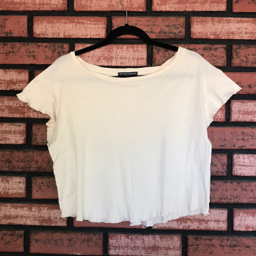 Brandy Melville ruffle top